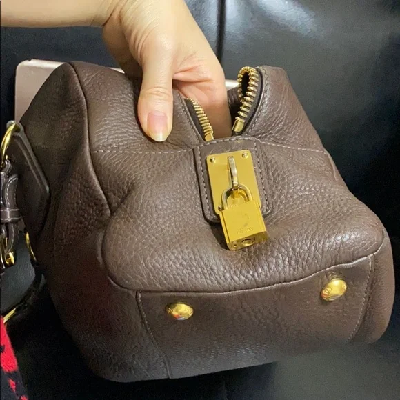 Auth PRADA Leather Satchels+Tag+Key+Cloche+Padlock - Picture 12 of 12